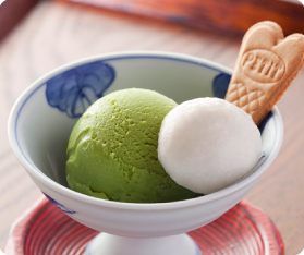抹茶アイス写真